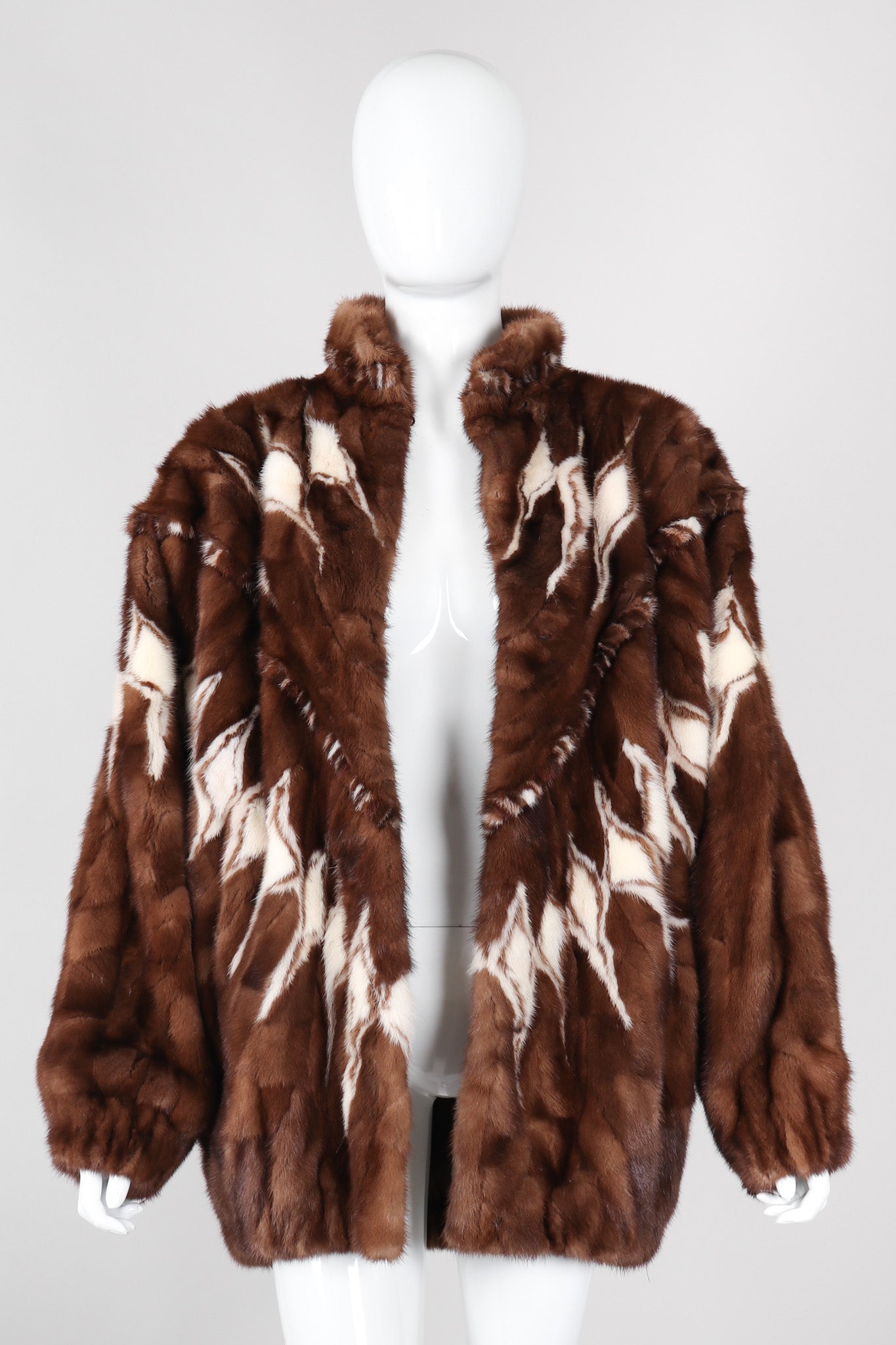Recess Los Angeles Vintage Mink Diamond Fur Coat