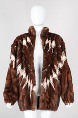 Recess Los Angeles Vintage Mink Diamond Fur Coat
