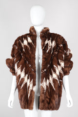 Recess Los Angeles Vintage Mink Diamond Fur Coat