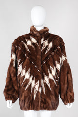 Recess Los Angeles Vintage Mink Diamond Fur Coat