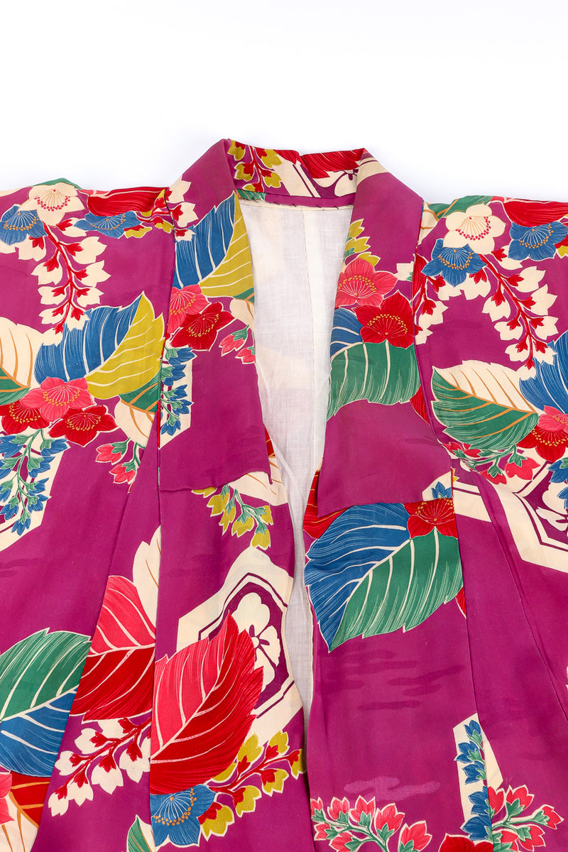Vintage tropical tile kimono flat lay @recessla