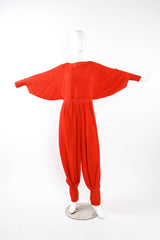 Vintage Waffle Silk Leisure Top & Pant Set mannequin front sleeves buttoned @ Recess LA