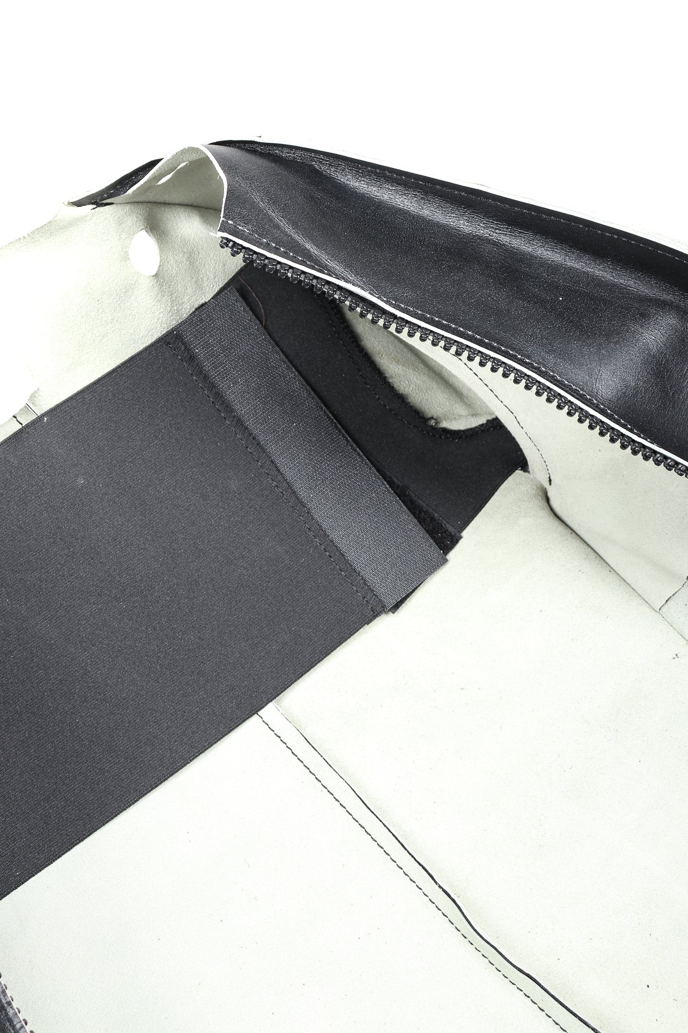 Recess Designer Consignment Vintage Maison Margiela 1998 Leather Flat Pattern Jacket Los Angeles Resale