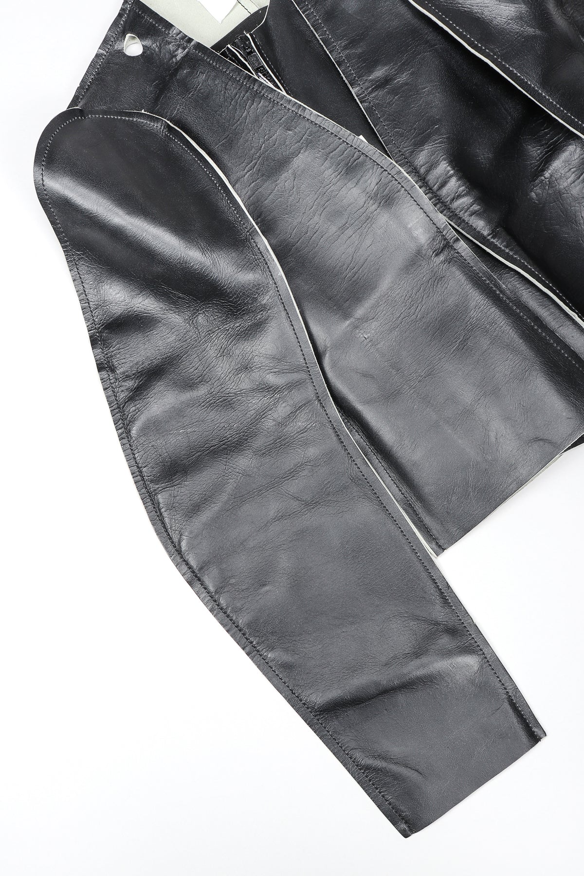 Vintage Maison Margiela 1998 Leather Flat Pattern Jacket – Recess