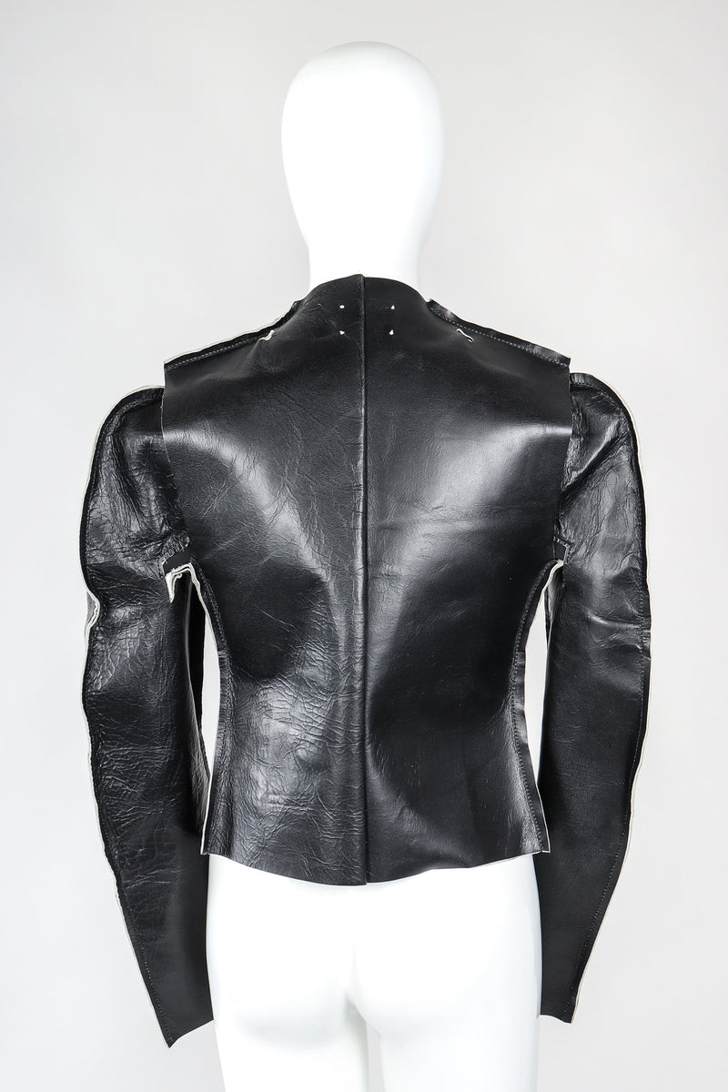 Vintage Maison Margiela 1998 Leather Flat Pattern Jacket – Recess