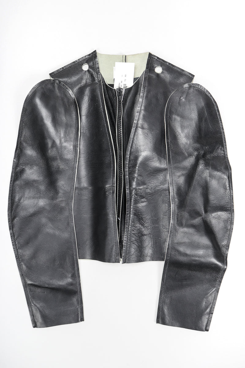 Leather Flat Pattern Jacket