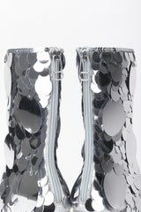 Recess Los Angeles Vintage Maison Margiela Silver Sequin Paillette Lucite Boots