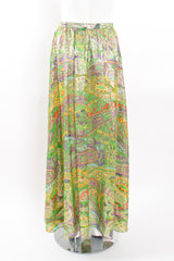 Vintage Malcolm Starr Paisley Brocade Maxi Skirt on Mannequin back at Recess Los Angeles