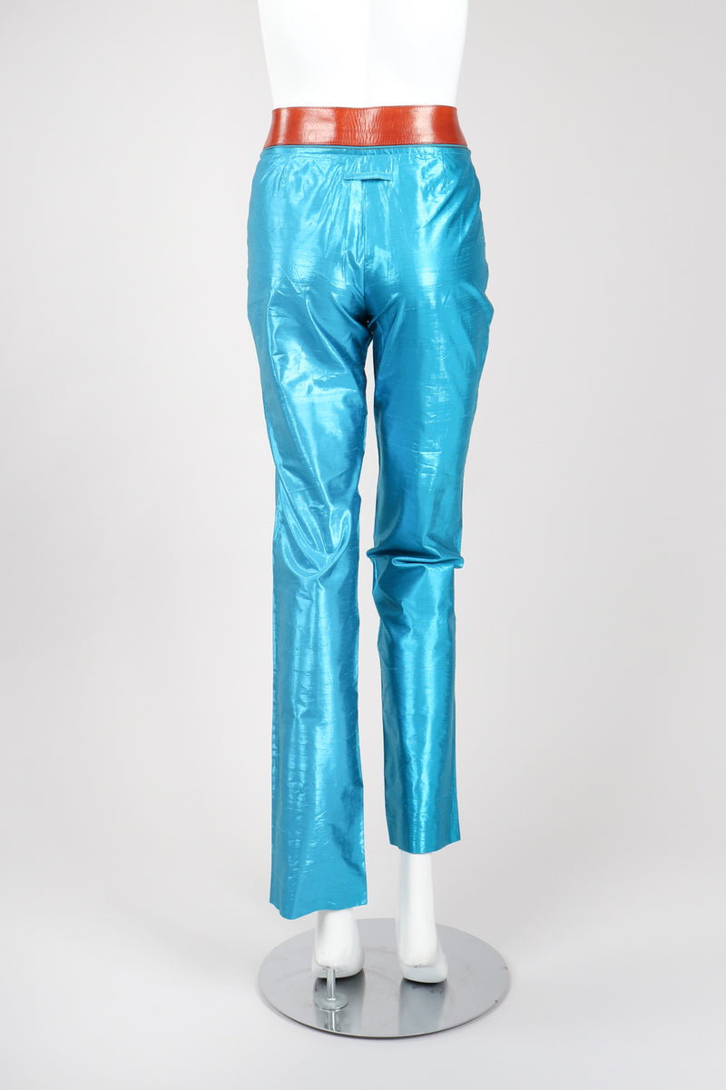Recess Los Angeles Vintage Jean Paul Gaultier Silk Shantung Zip & Buckle Barbie Pant