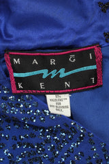 Recess Los Angeles Vintage Margi Kent Belted Glitter Batwing Dress