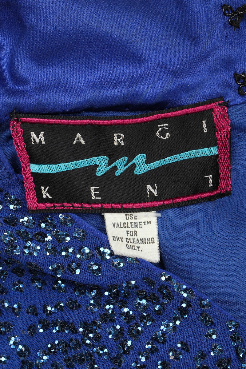 Recess Los Angeles Vintage Margi Kent Belted Glitter Batwing Dress