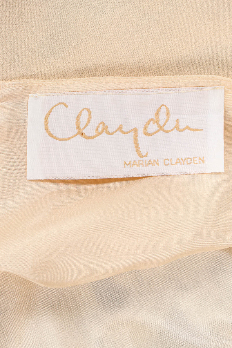 Vintage Marian Clayden Paisley Floral Silk Duster & Top Set tag @ Recess Los Angeles