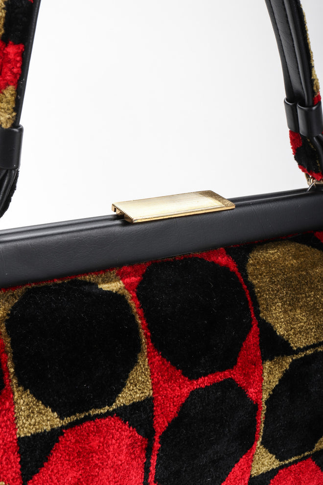 Recess Los Angeles Markay Bags Mod Geometric Colorblock Chenille Frame Bag