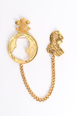 Vintage Marla Buck Silhouette Coin Cutout Chain Brooch at Recess Los Angeles