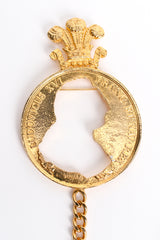 Vintage Marla Buck Silhouette Coin Cutout Chain Brooch at Recess Los Angeles