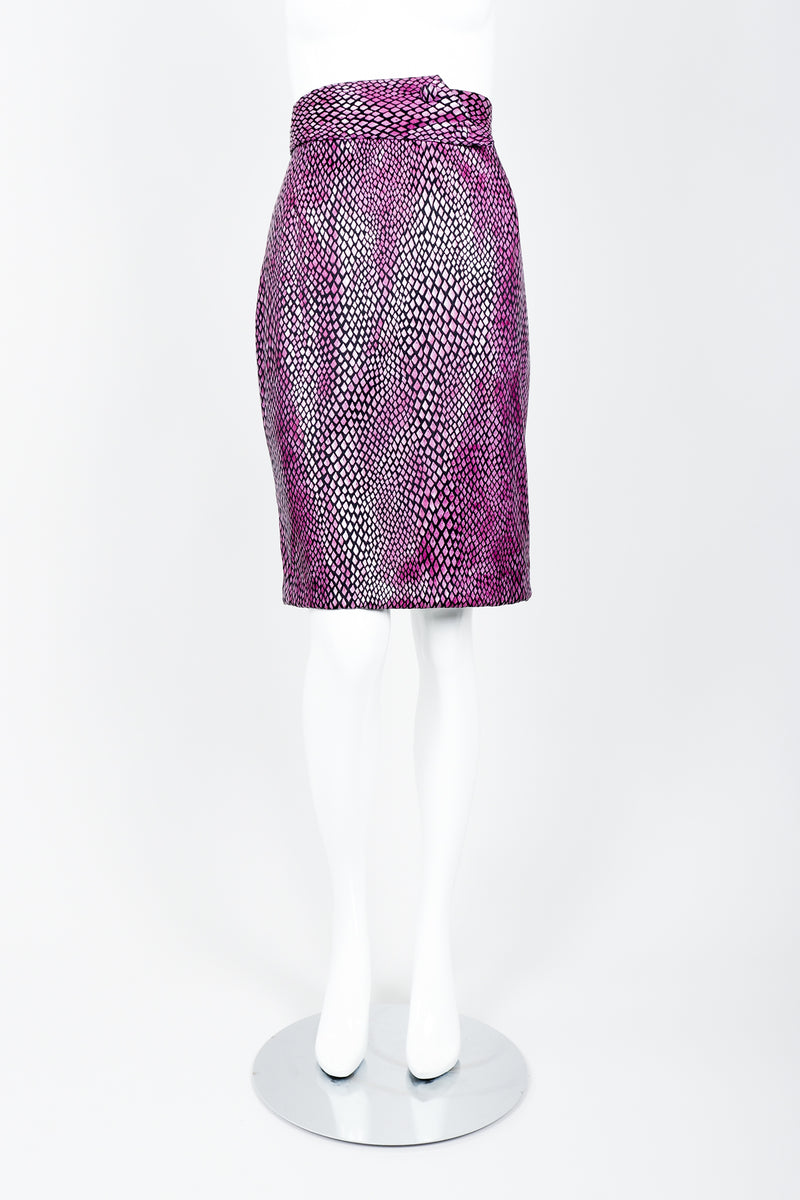 Vintage Marpelli by Udo Reptilian Skirt on Mannequin front at Recess