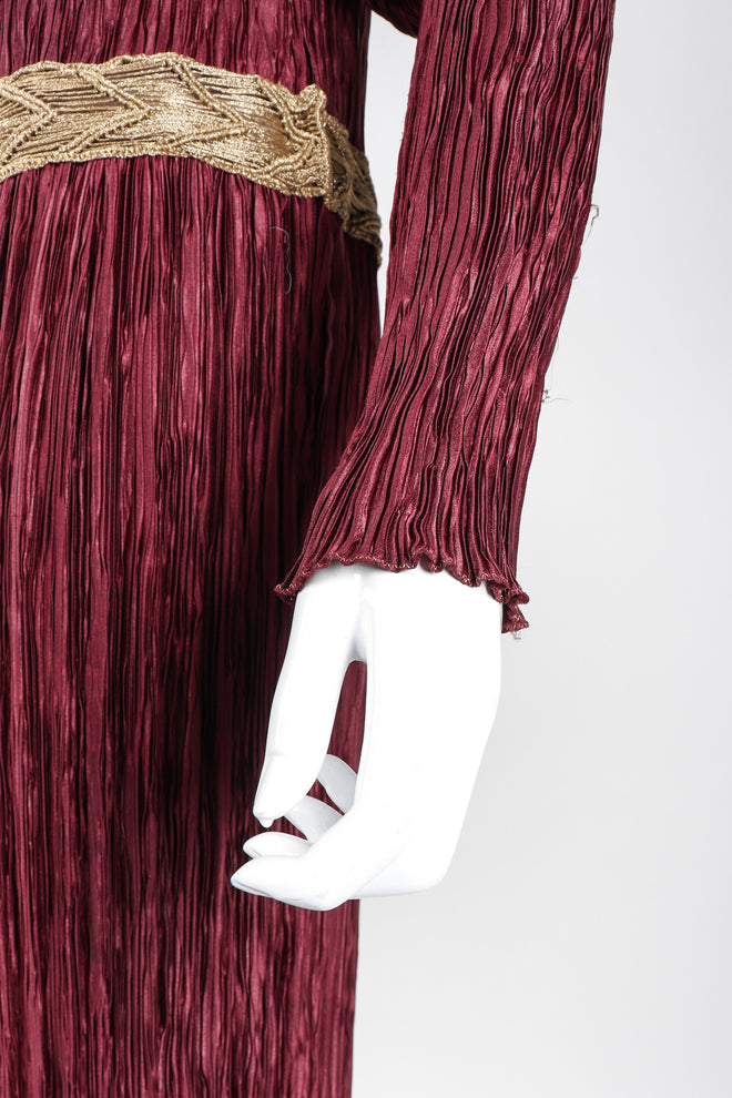 Recess Los Angeles Vintage Unsigned Mary McFadden Pleated Juliet Gown GoT Game of Thrones Romeo Elizabethan
