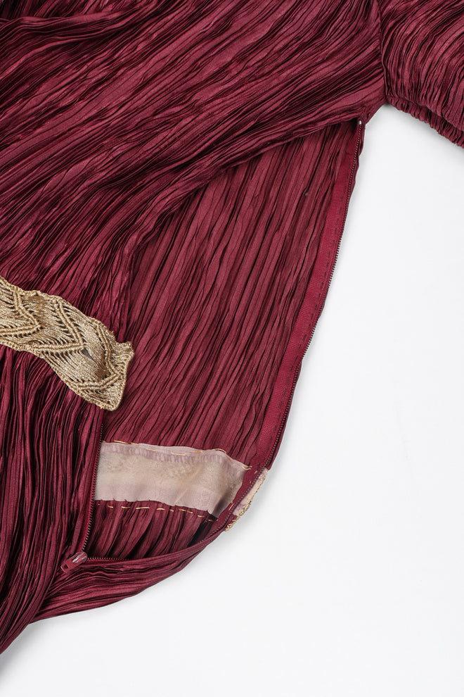 Recess Los Angeles Vintage Unsigned Mary McFadden Pleated Juliet Gown GoT Game of Thrones Romeo Elizabethan