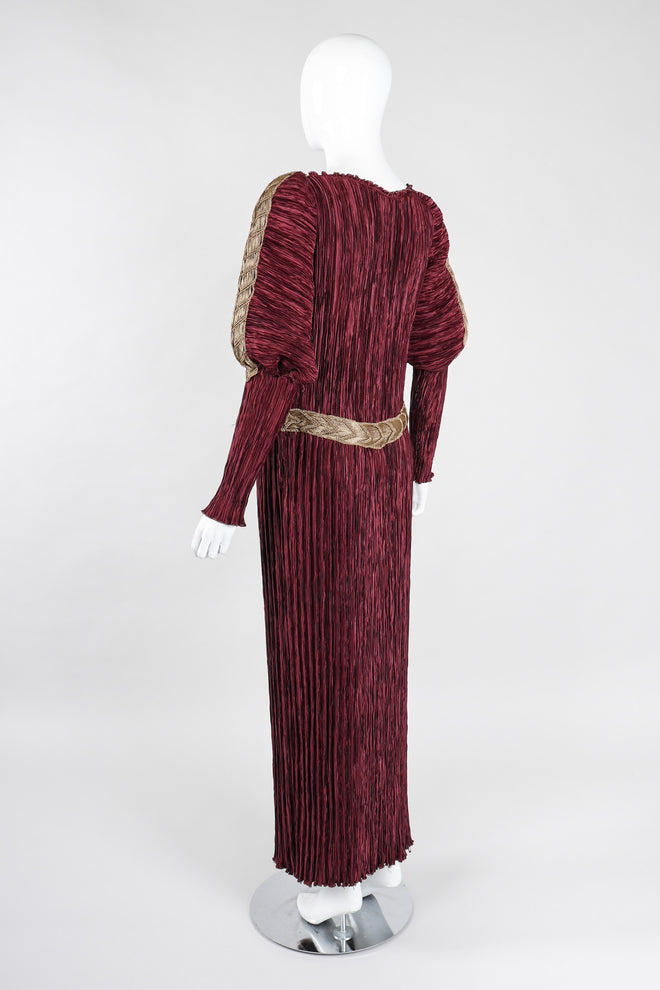 Recess Los Angeles Vintage Unsigned Mary McFadden Pleated Juliet Gown GoT Game of Thrones Romeo Elizabethan