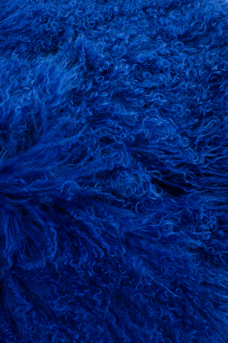 Vintage Marvin Richards Ultramarine Mongolian Fur Vest fur texture at Recess Los Angeles