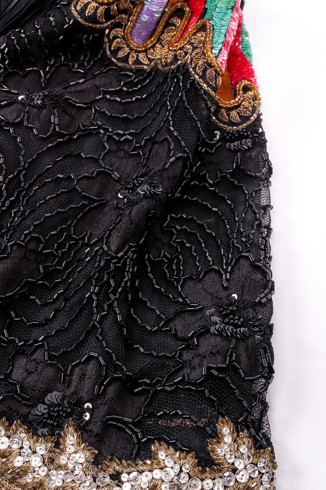 Vintage Mary McFadden Rainbow Sleeve Pleated Dress detail at Recess Los Angeles