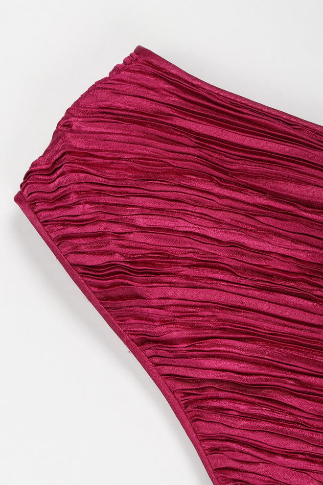 Recess Los Angeles Vintage Mary McFadden One-Shoulder Colorblock Gown