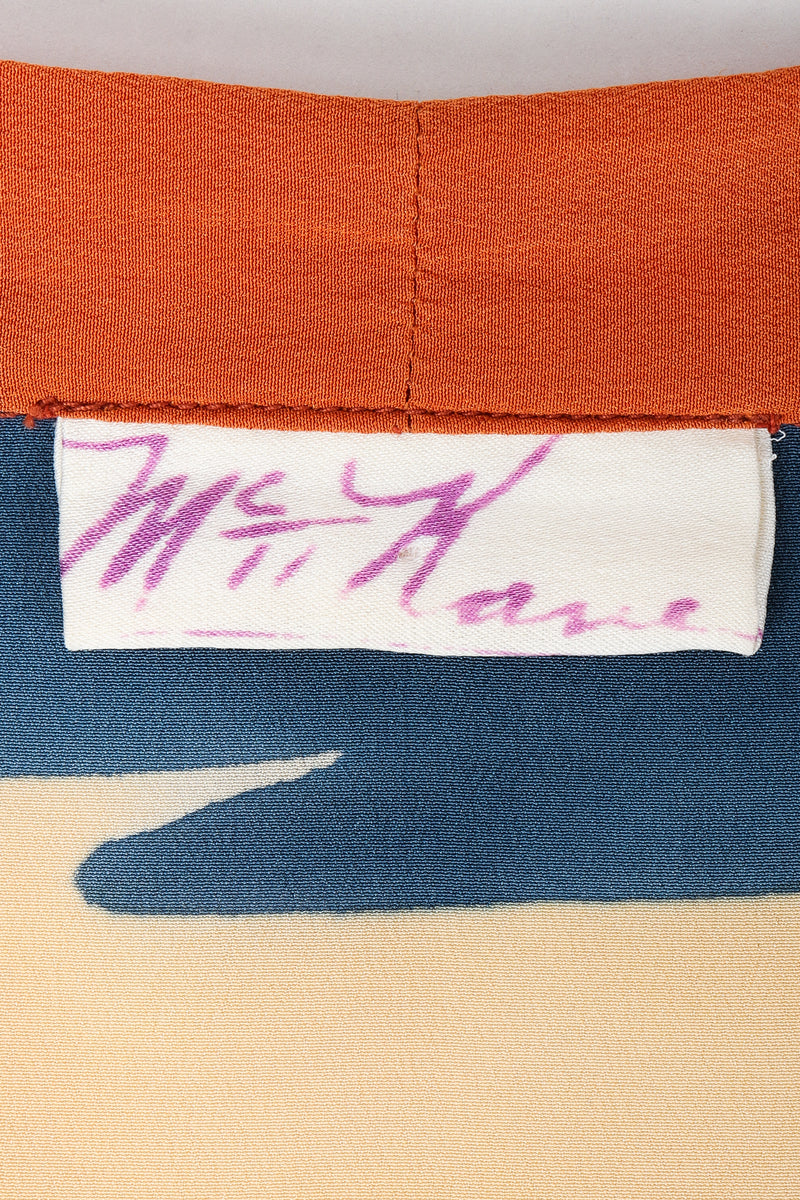 Vintage McKane label on fabric