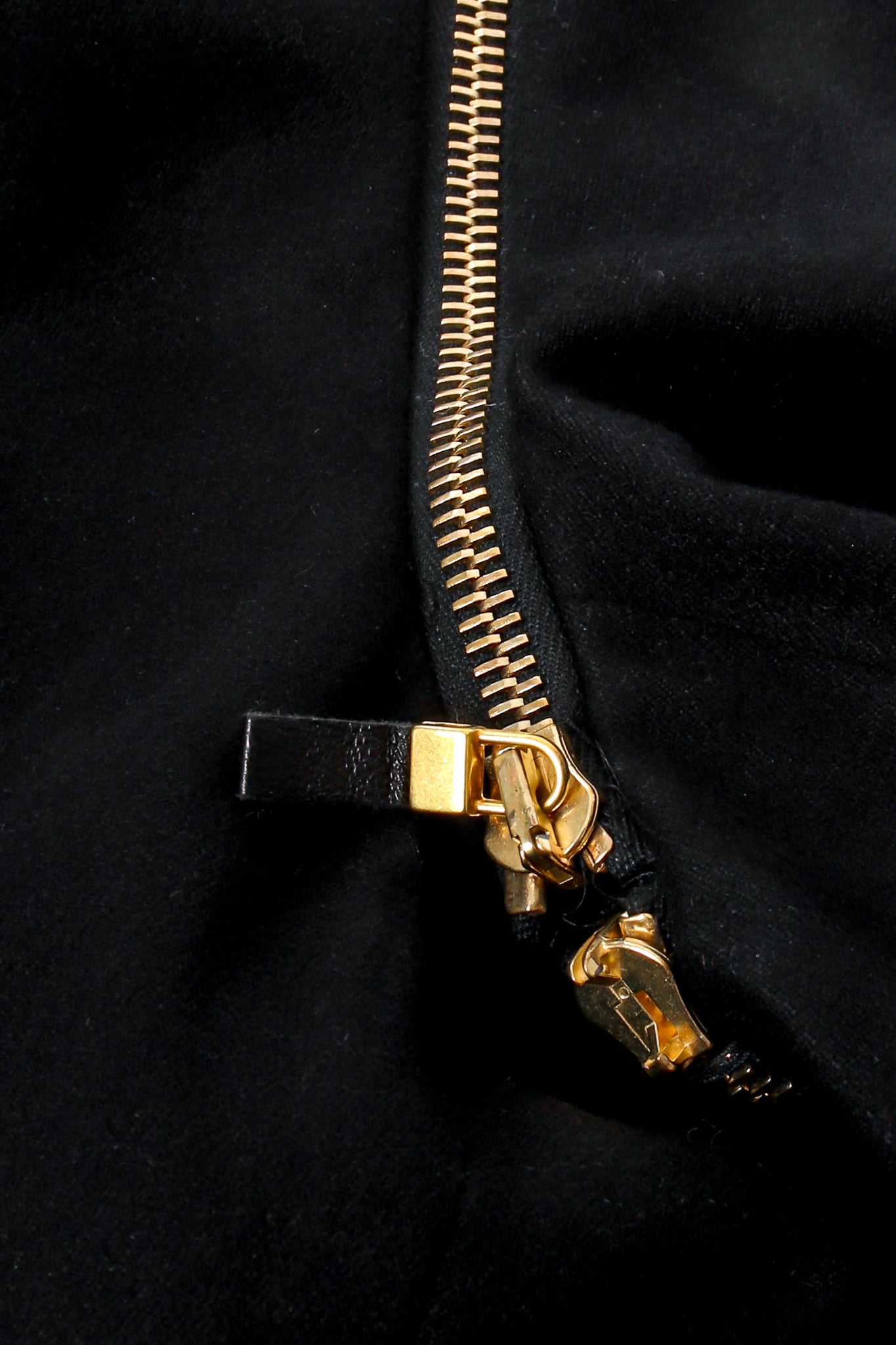 Vintage Alexander McQueen Zipper Bustle Jacket missing pull at Recess Los Angeles