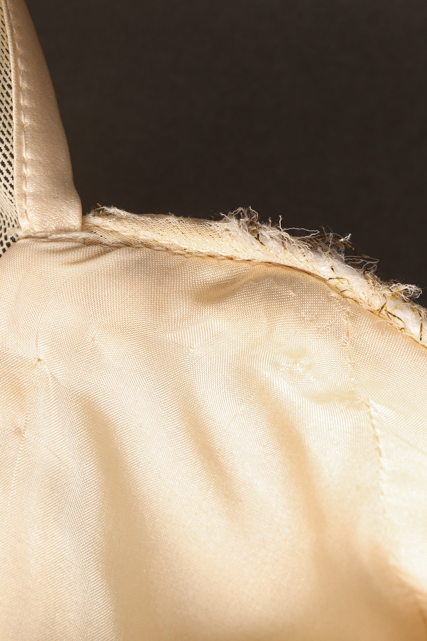 Vintage Michael Casey Velvet Fleur Burnout Silk Dress fraying top bodice @ Recess LA