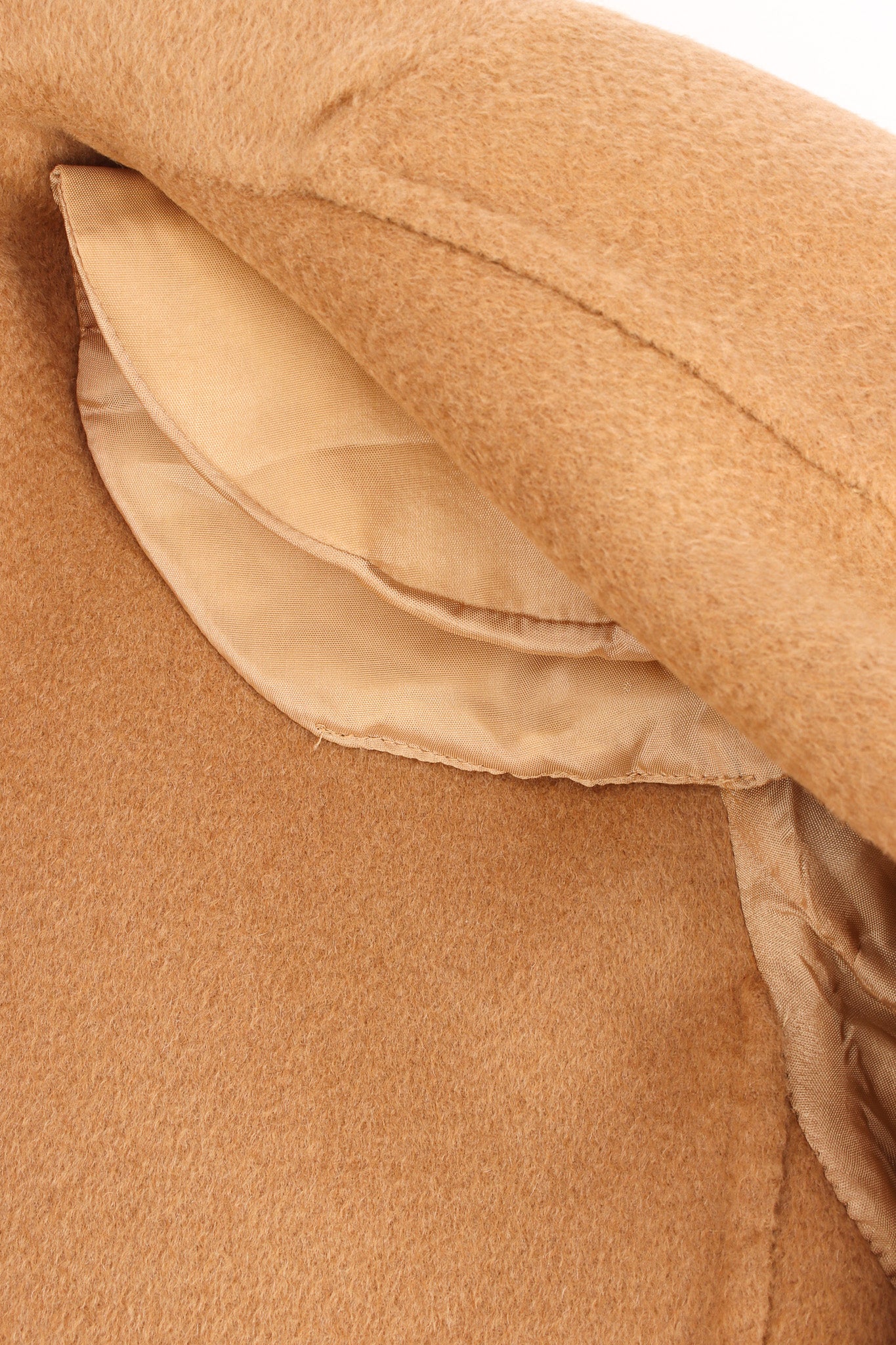 Vintage Michael Kors Camel Cashmere Jacket & Skirt Set lightly padded shoulder @ Recess LA