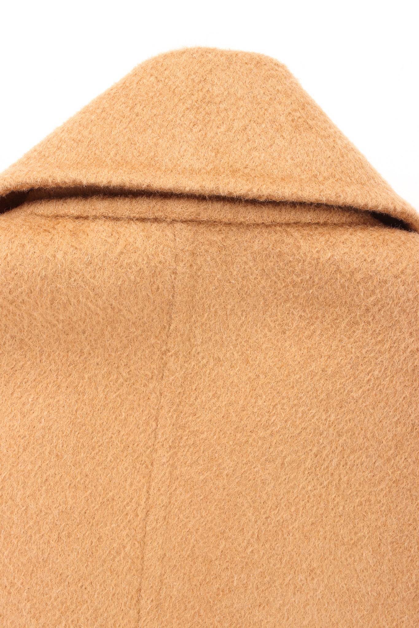 Vintage Michael Kors Camel Cashmere Jacket & Skirt Set jacket back collar @ Recess LA