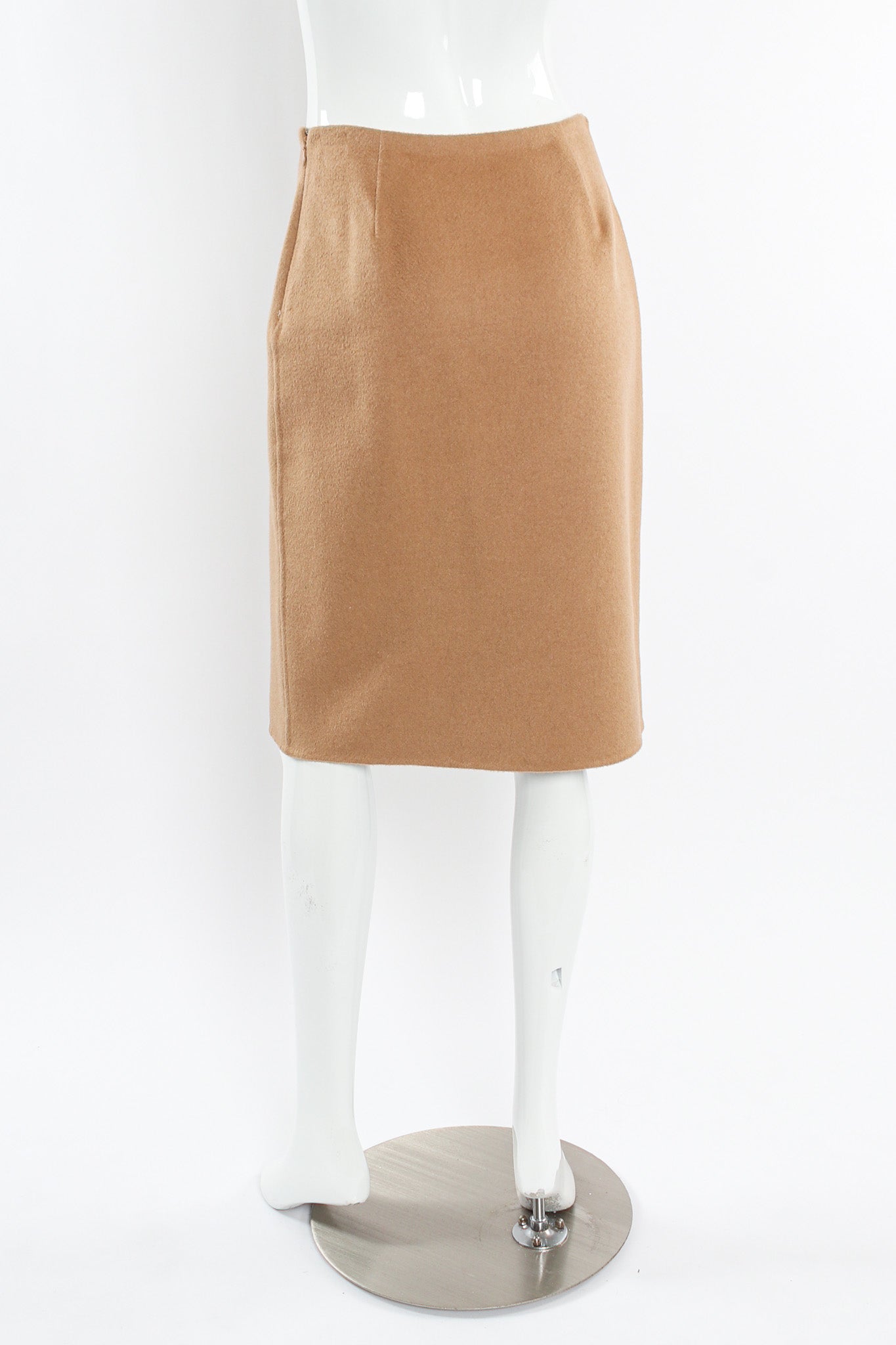Vintage Michael Kors Camel Cashmere Jacket & Skirt Set mannequin back skirt @ Recess LA