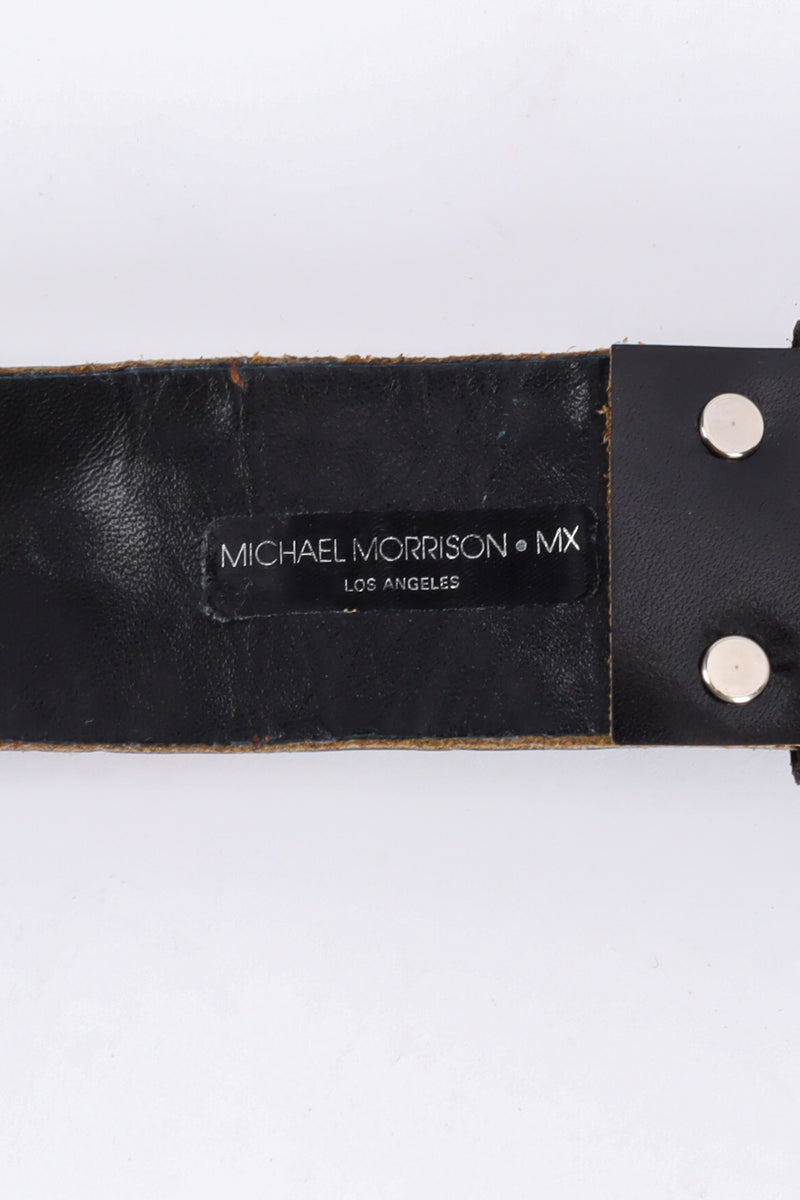 Vintage Michael Morrison MX Rainbow Mixed Jewel Studded Belt signed @ Recess LA