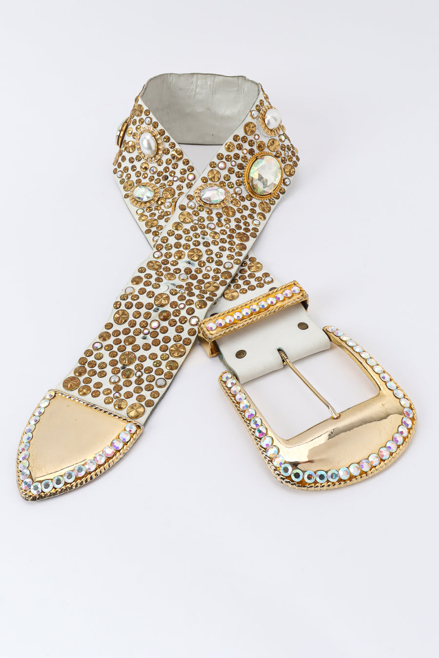 Vintage Michael Morrison MX Pearl Crystal Studded Leather