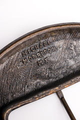 Vintage Michael Morrison MX Extra-Wide Stone Studded Belt signature at Recess Los Angeles