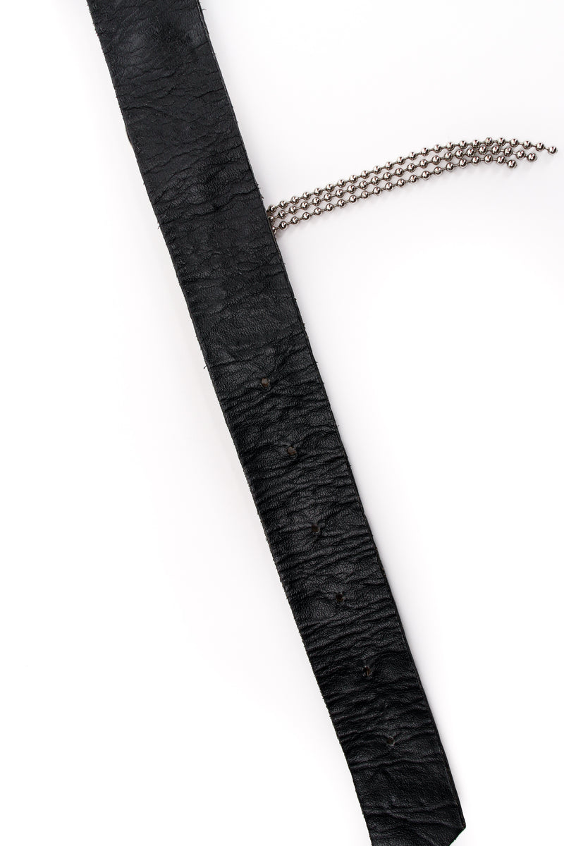 Vintage Michael Morrison Studded Chain Fringe Belt wear at Recess Los Angeles