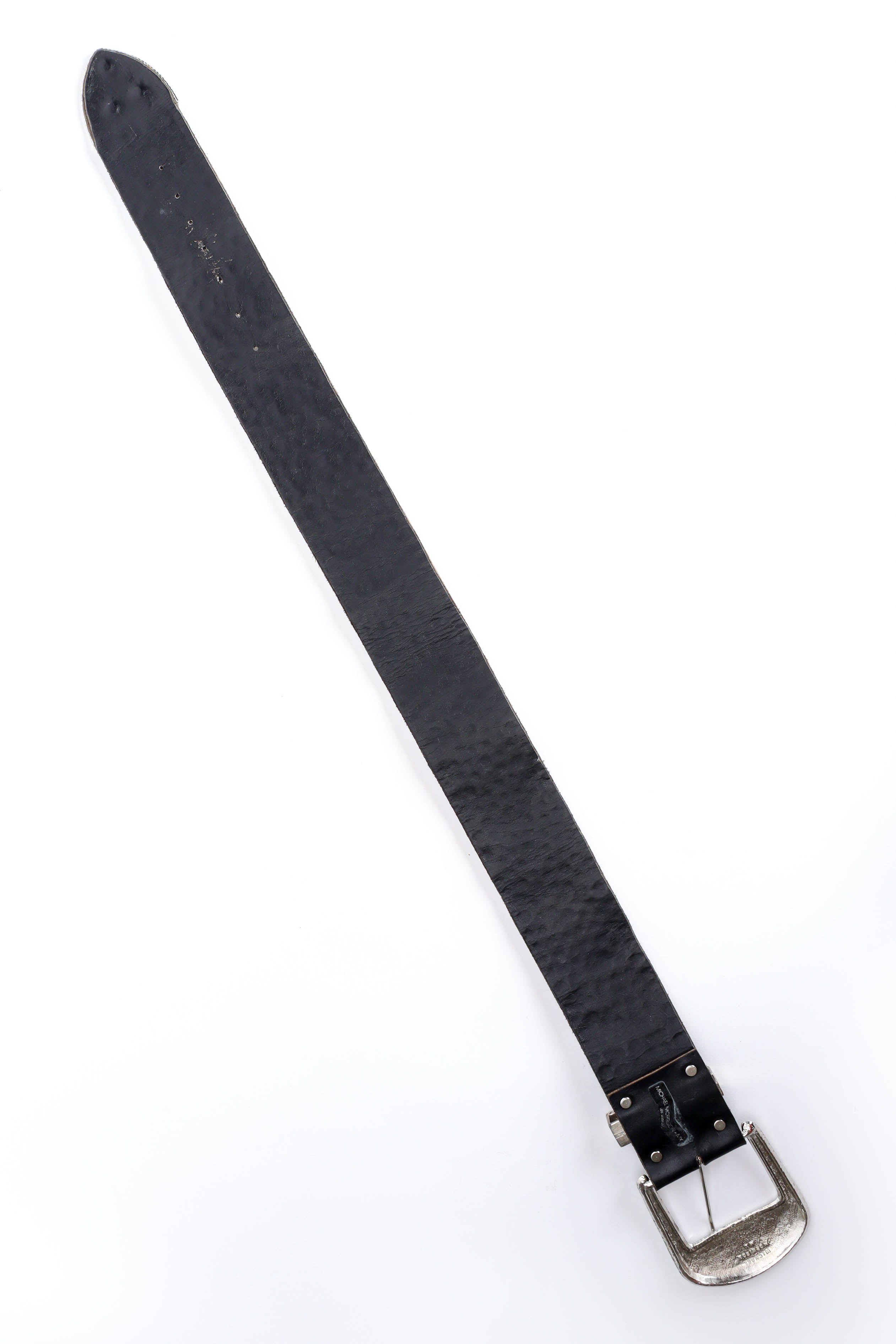Vintage Michael Morrison Studded Leather Belt back overall @ Recess LA