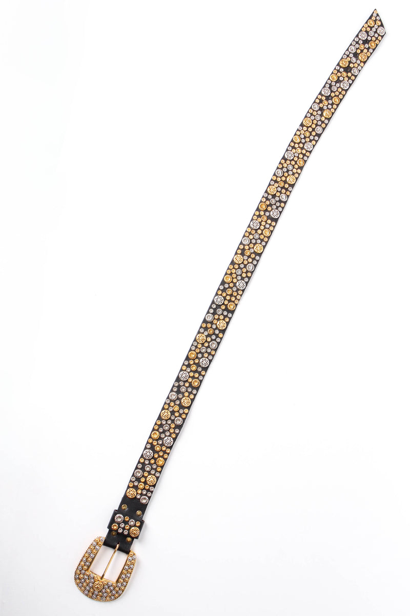 Vintage Michael Morrison Intricate Filigree-Studded Belt full length at Recess Los Angeles