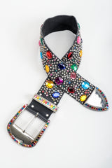 Vintage Michael Morrison MX Rainbow Candy Jewel Studded Belt at Recess