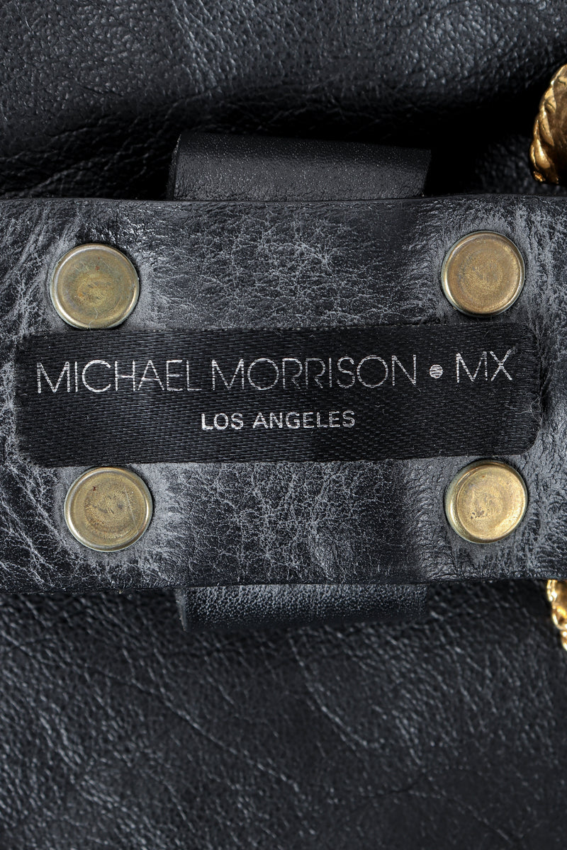 Vintage Michael Morrison Label on belt back