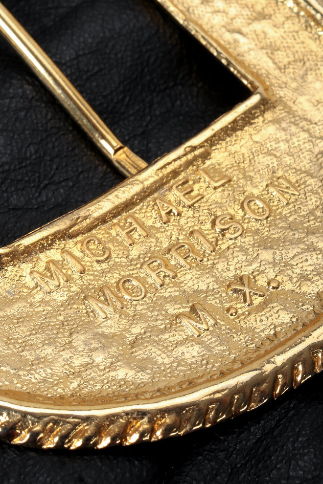 Vintage Michael Morrison Signature stamp on belt