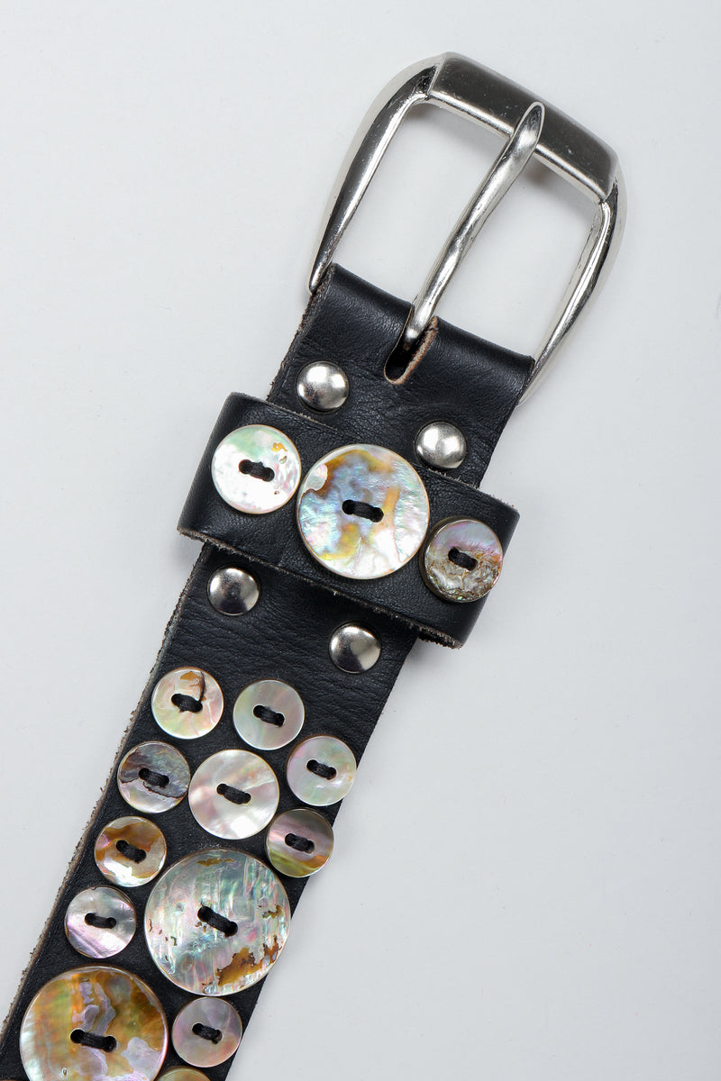 Vintage Michael Morrison Pearl Button Belt