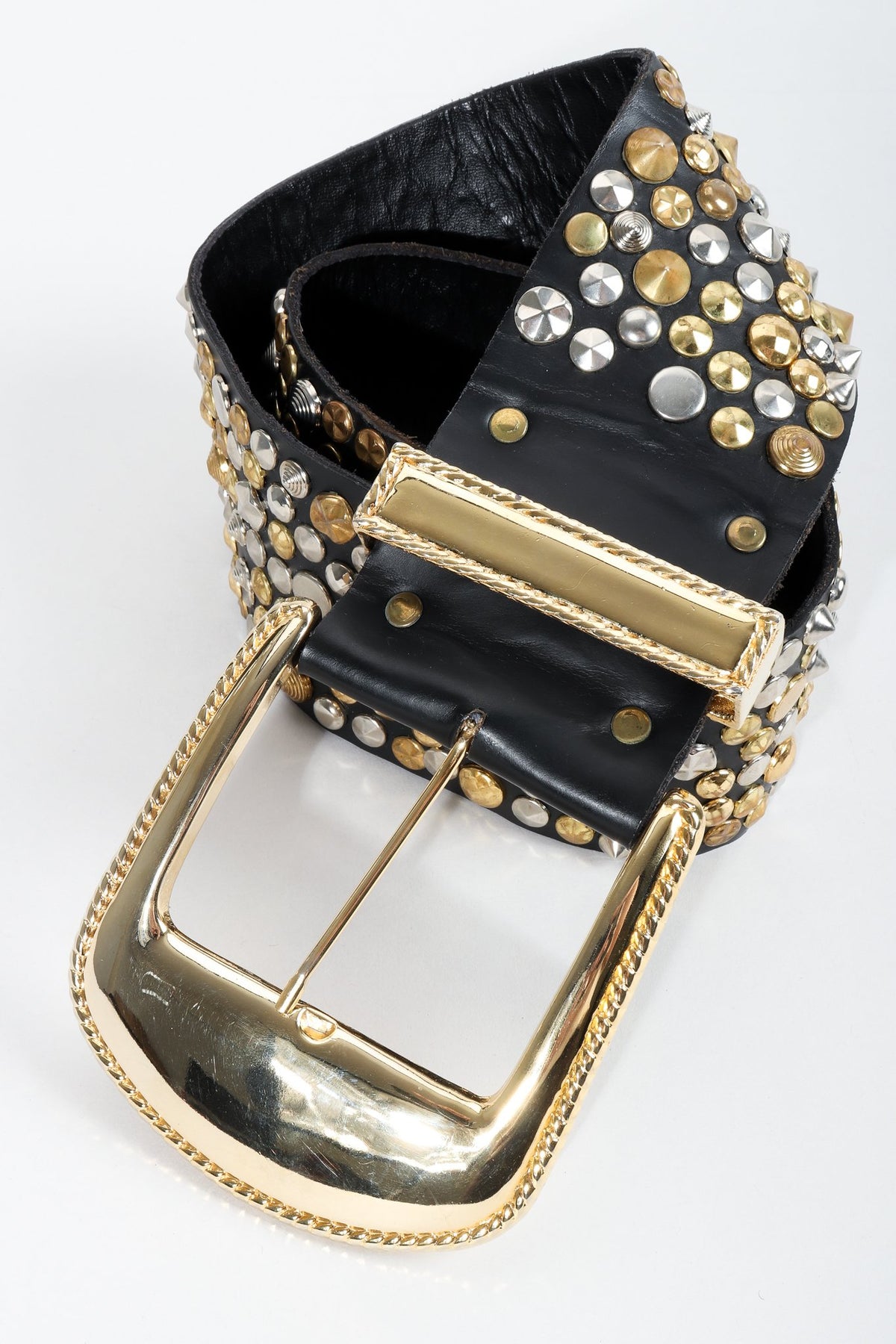 Vintage Michael Morrison MX Extra-Wide Leather Stud Belt – Recess
