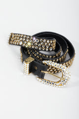 Vintage Michael Morrison MX Skinny Rhinestone Studded Belt at Recess Los Angeles