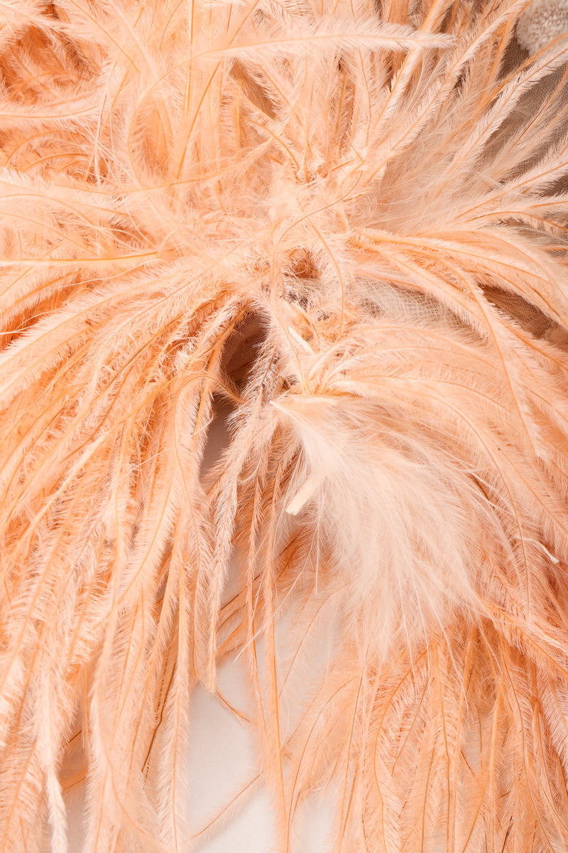 Vintage Lillie Rubin Lioness Burnout FeatherJacket wear to feathers