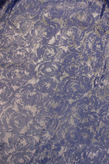 Vintage Mignon Rose Brocade Waist Wrap Dress fabric at Recess Los Angeles