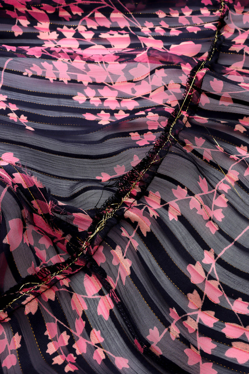Vintage Mignon Metallic Leaf Tunic Dress print/fabric detail @ Recess LA