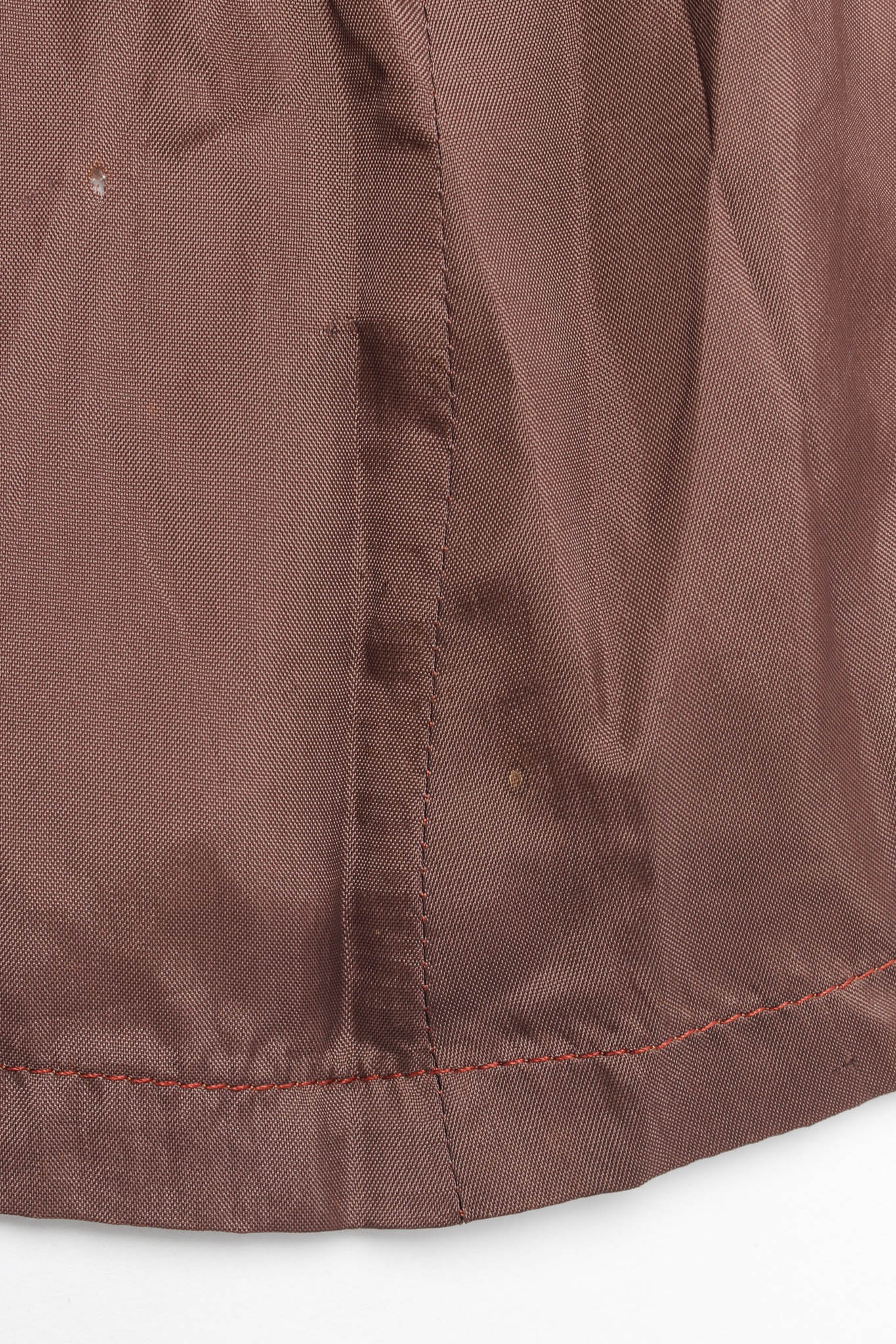 Vintage Mignon Lamé Metallic Brocade Dress hole at bottom of lining @ Recess Los Angeles