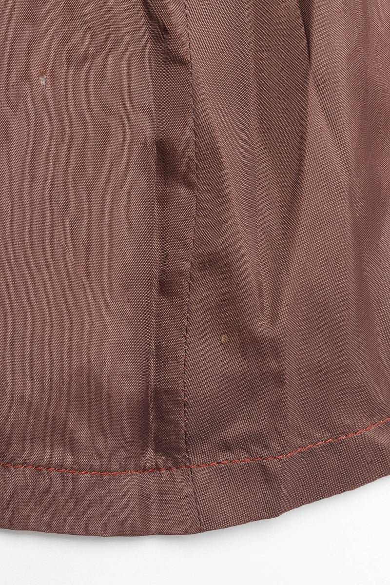 Vintage Mignon Lamé Metallic Brocade Dress hole at bottom of lining @ Recess Los Angeles