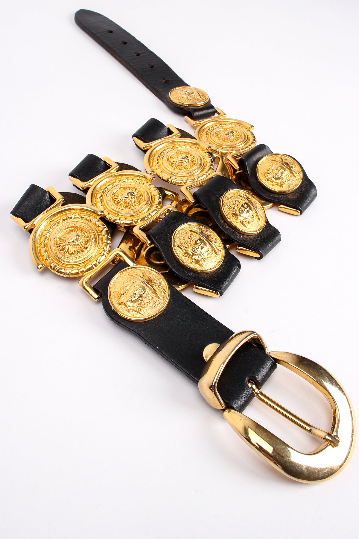 Milos leather belt MILOA Black | Belt | SESSÙN Official website main image 4